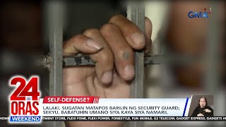 24 Oras Weekend Part 1  Lalaki binaril ng sekyu cellphone snatcher natunton dahil sa GPS atbp [upl. by Divd]