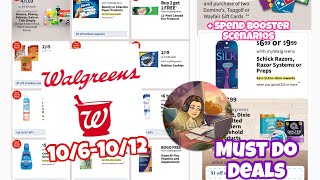 WALGREENS MUST DO DEALS 1061012  SPEND BOOSTER SCENARIOS [upl. by Einahpit]