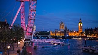 Hungerford Bridge Sunset Timelapse in 4K [upl. by Montagu]