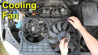 Radiator Cooling Fan Removal and Refitting  Volkswagen Golf Mark 5 [upl. by Alessandro]