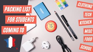 Packing list for International students [upl. by Brahear]