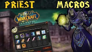 Classic WoW Macros to use on Priest [upl. by Neill850]