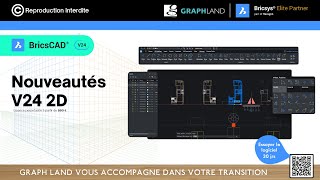 Bricscad 2D  NOUVEAUTÉS V24 [upl. by Lara]