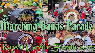 Marching Bands Parade  Kawit Fiesta 2023 [upl. by Klayman]