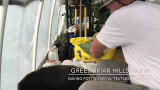 Making Potting Mix with Peat Moss and Perlite [upl. by Roselin]