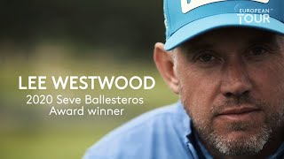 Lee Westwood wins Seve Ballesteros Award 2020 Players’ Player of the Year [upl. by Naget]