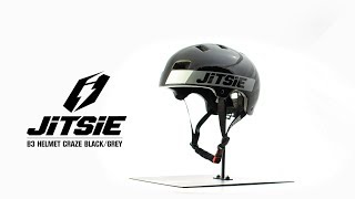 Jitsie B3 Bike Trial Helmet BlackGrey [upl. by Noside]