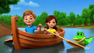 Row Row Row Your Boat  Children song and Animation [upl. by Huppert]