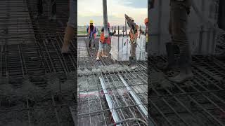 High Quality Concrete Pouring youtubeshorts shorts short stone construction concrete cement [upl. by Kcirdahs945]