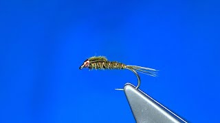 Tying an Olive Goose Copper Nymph with Davie McPhail [upl. by Eadnus87]