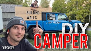 P1  How To Build a Popup Truck Camper with Hard Sides For a Diesel Jeep Gladiator  DIY Part 1 [upl. by Atinuhs898]