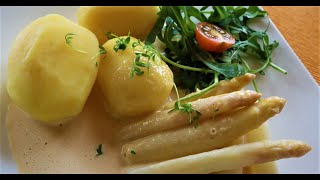 Spargel mit selbstgemachter Hollandaise DeutschHD [upl. by Ursala]