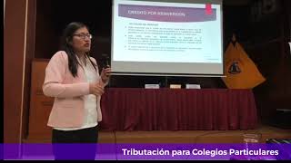 TRIBUTACIÓN PARA COLEGIOS PARTICULARES [upl. by Booma]