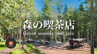 環境音JAZZ 優しい森の喫茶店 川のせせらぎ 森の中の音でリラックス 作業、勉強、リラックスタイムに CAFE MUSIC  作業用BGM [upl. by Ardeen]