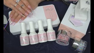 DIY KIARA SKY GELLY TIPS KIT LONG COFFIN [upl. by Ellennoj]