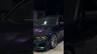 M340i CRAZY COLOR SHIFTING WRAP UNDER GAS STATION LIGHTING‼️🔥 automobile m340i bmw [upl. by Heindrick]