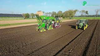 Poel Bloembollen aan het bollen planten in de Beemster [upl. by Aileme]