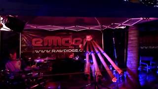 Fastest didgeridoo player  EMDEE LIVE FROM DARWIN amp aboriginal dancers  Fast drumnbass music [upl. by Gyasi]