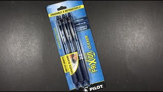 Pilot Frixion Ball Retractable Erasable Gel Ink Pen Review [upl. by Kenay]