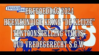 2024 Erfgoeddag Thema Thuis Heemkundige Kring De Kluize [upl. by Annij]