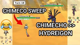 A Crazy Chimecho Sweep Pokemon Showdown Random Battles High Ladder [upl. by Hanikahs701]