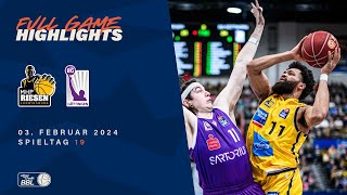 MHP RIESEN Ludwigsburg vs BG Göttingen  Full Game Highlights  Spieltag 19 Saison 2324 [upl. by Aihsit]