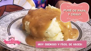 PURE DE PAPA Y GRAVY  RECETA ESPECIAL [upl. by Anidnamra]