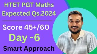 HTET PGT Maths 2024 Expected questions practice rkc math  Day 6 previous year question solution [upl. by Annoif]