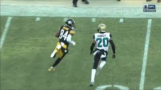 Antonio Brown vs Jalen Ramsey amp AJ Bouye 2017 AFC Divisional  WR vs CB Matchup [upl. by Shaeffer]