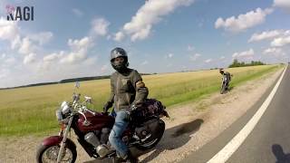 2500 км дальняк на Китайце В Беларусь на мотоцикле Baltmotors Motard 250 Honda VRX400 [upl. by Aniuqaoj]