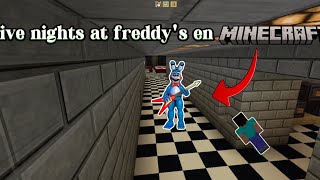 Recree five nights at freddys en minecraft [upl. by Nelyag]