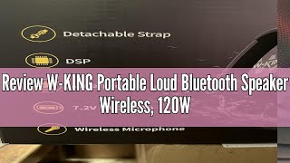 Review WKING Portable Loud Bluetooth Speaker Wireless 120W PEAK 70W Waterproof Outdoor Speaker Boo [upl. by Nnahgem]