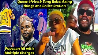 Queen Ifrica and Tony Rebel at the Police Station Popcaan Hit with Multiple Charges [upl. by Anerul]