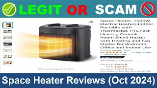 Space Heater Reviews  Oct 2024 Beware of Scam Watch Now [upl. by Joleen]