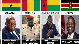 All African Countries with their PRESIDENTS 2024 [upl. by Ubana890]