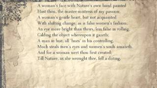 Sonnet 20 A womans face with Natures own hand painted [upl. by Na913]