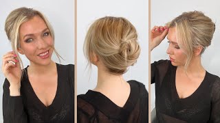 Super Easy Updo For Short Hair [upl. by Yrallih]