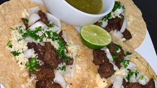 TACO TUESDAY🌮  How To Make Steak Tacos At Home  Authentic Mexican Style [upl. by Leunas]