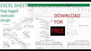 Doglegged staircase design as per IS 4562000 Download Excel sheet for FREE [upl. by Culberson]