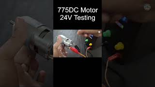 775DC Motor 24V No Load Power Testing shorts 775dcmotor ytshorts youtubeshorts viralshorts [upl. by Rudyard]