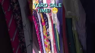 YARD SALE DAY yardsale yardsalefinds yardsalehaul garagesalefinds garagesalehaul [upl. by Nomled]