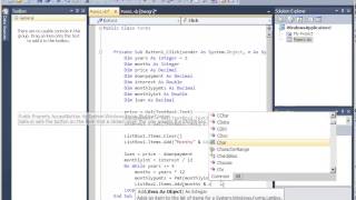 Tutorial 24 Car Payment Calculator in Visual Basic Part 2 [upl. by Blaire]