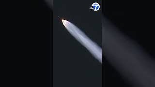 DID YOU SEE IT SpaceX launch creates fiery sight over SoCal [upl. by Assirat]