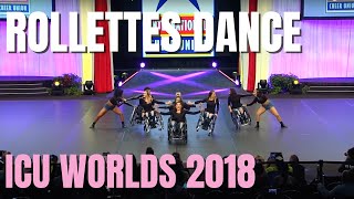 Rollettes Wheelchair Dance Team First Competition  ICU Worlds [upl. by Lenrow617]