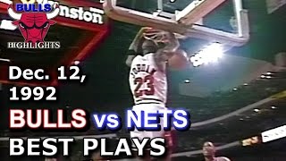 December 12 1992 Bulls vs Nets highlights [upl. by Herrington]