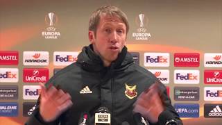 Graham Potter I hope Arsenal win Europa League [upl. by Atteragram]