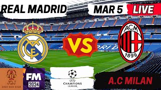 🔴LIVE 🚨 Real Madrid vs Milan 🔥 Champions Leaguel🔥 [upl. by Wina]