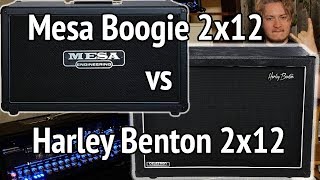 Harley Benton vs Mesa Boogie 2x12 Cabinet Comparison TGU19 [upl. by Beauvais242]