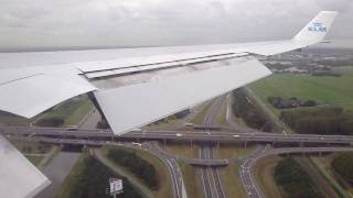 KLM MD11 approaching Polderbaan at Amsterdam Schipol Airport [upl. by Anwahsal]