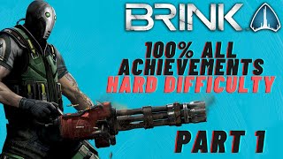 Brink 100 All Achievements Audio Logs Unlocks and Max Level Hard Difficulty 12 [upl. by Giovanna]